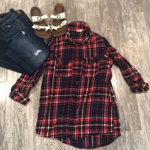 Flannel button down